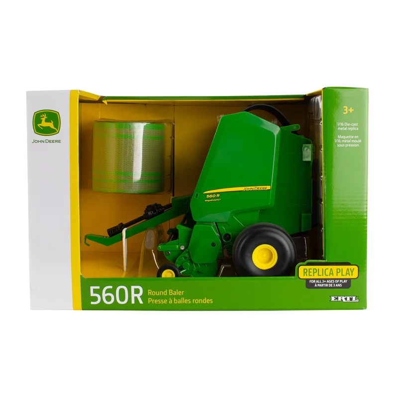 John Deere 1:16 Big Farm 6210R Tractor with Spreader