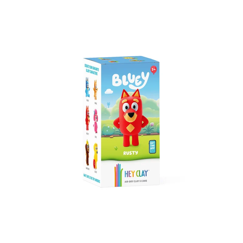 Hey Clay Bluey Rusty 5 Cans