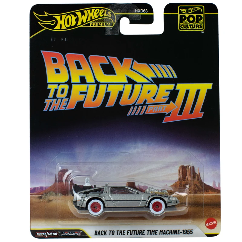 Hot Wheels Premium Pop Culture 1:64 Die Cast - Back To The Time Machine 1995
