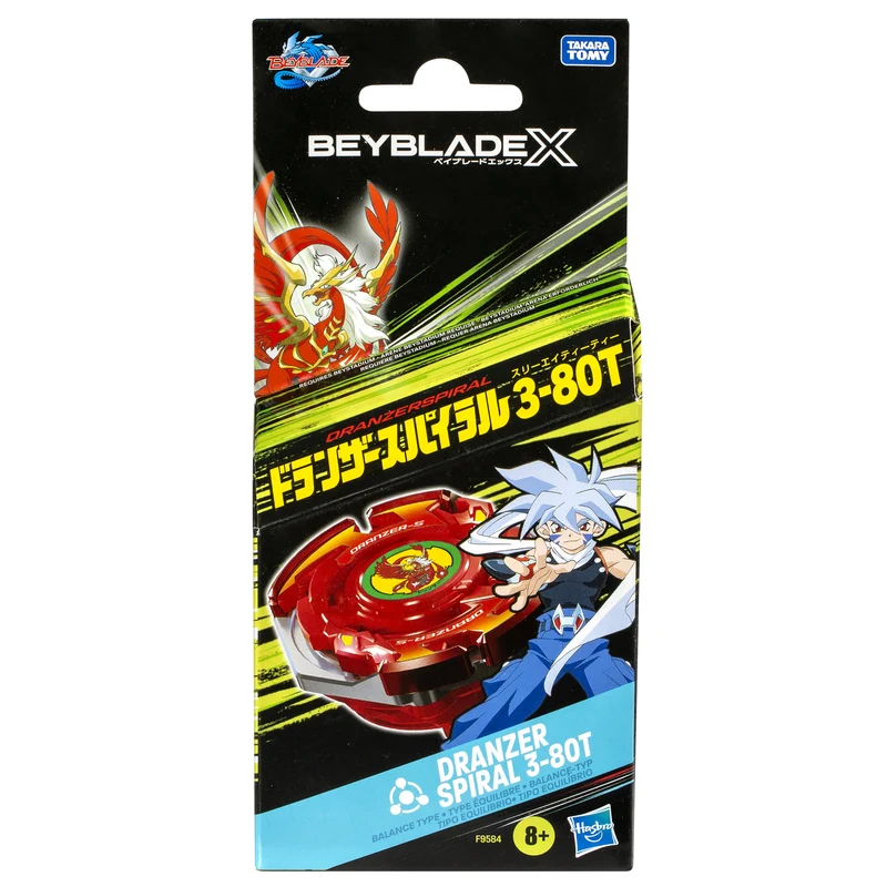 Beyblade X Dranzer Spiral 3-80T Anniversary X-Over Battle Top - Red