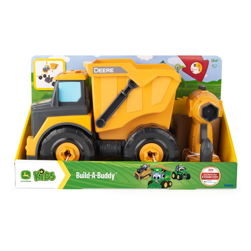 John Deere Build-A-Buddy Dump Truck - Yellow