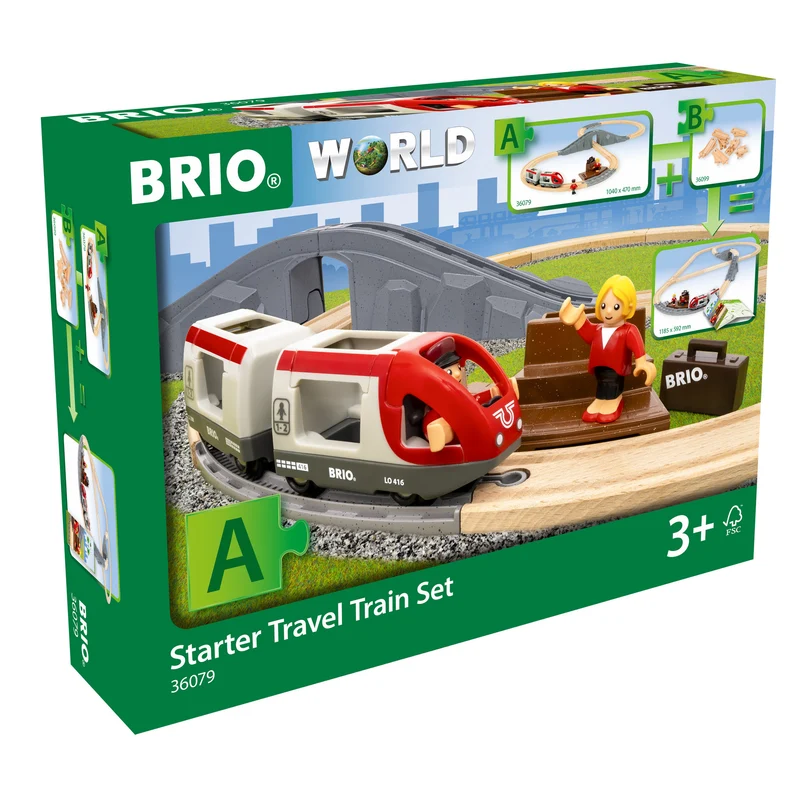 BRIO World Starter Travel Train Set 22 Piece Set