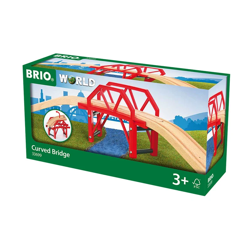 BRIO World Curved Bridge 4 Pieces