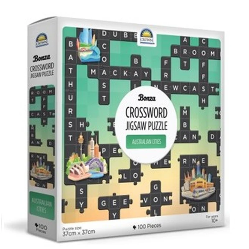 Bonza Crossword Jigsaw Puzzle 100 Piece Assorted Styles