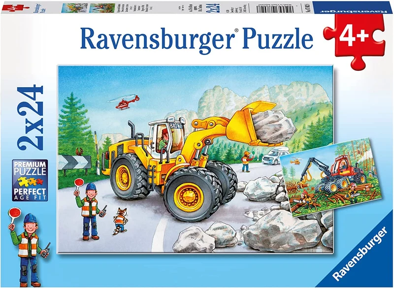 Ravensburger Diggers At Work 2x24 Piece