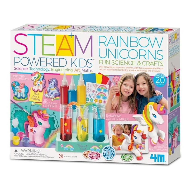 4M Steam Powered Kids Rainbow Unicorns Science Kit