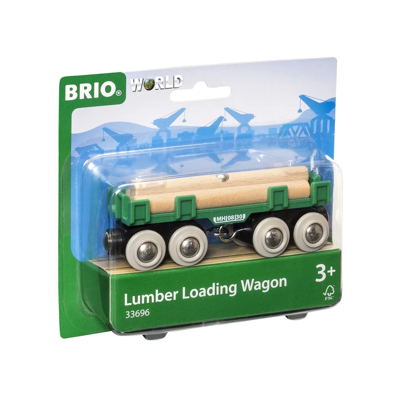 BRIO World Lumber Loading Wagon 4 Pieces
