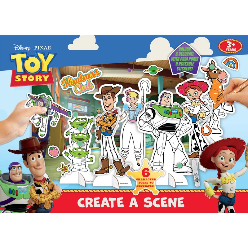 Disney Pixar Toy Story Create A Scene Colour & Sticker Book