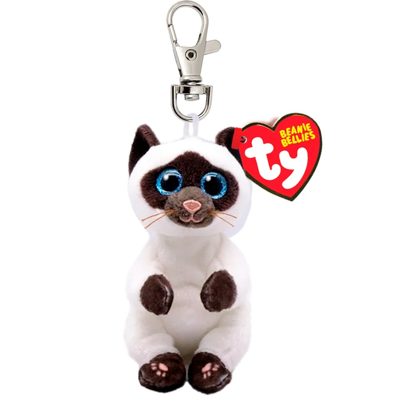 Ty Beanie Bellies Floppy Clip - Miso Siamese Cat