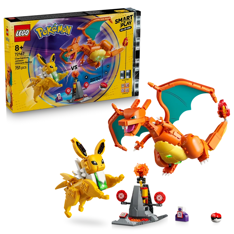 LEGO 72167 Pokémon SMART Play: Charizard vs. Jolteon Ultimate Battle