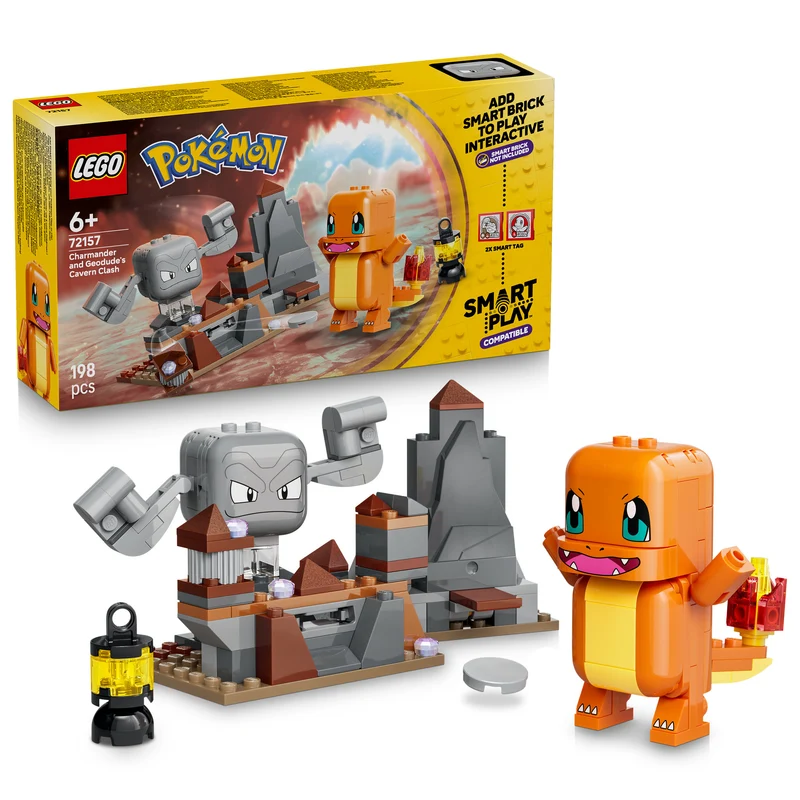 LEGO 72157 Pokémon SMART Play: Charmander and Geodude's Cavern Clash