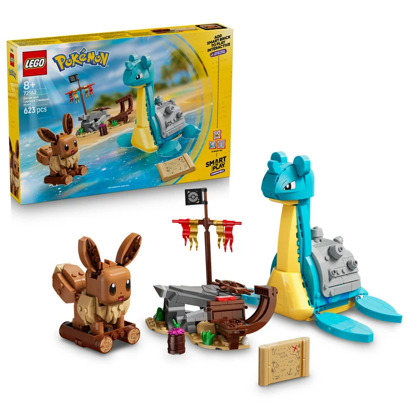 LEGO 72162 Pokémon SMART Play: Eevee and Lapras's Treasure Hunt
