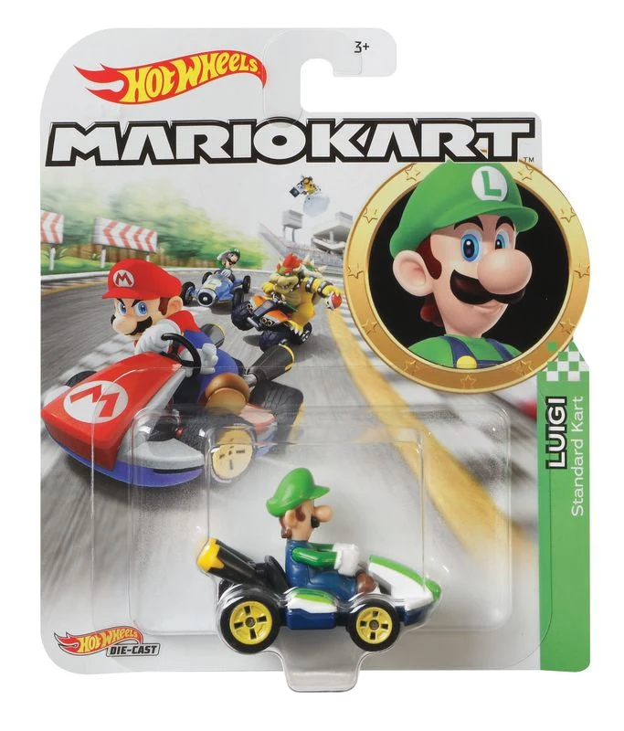 Hot Wheels Mario Kart Luigi Standard Kart