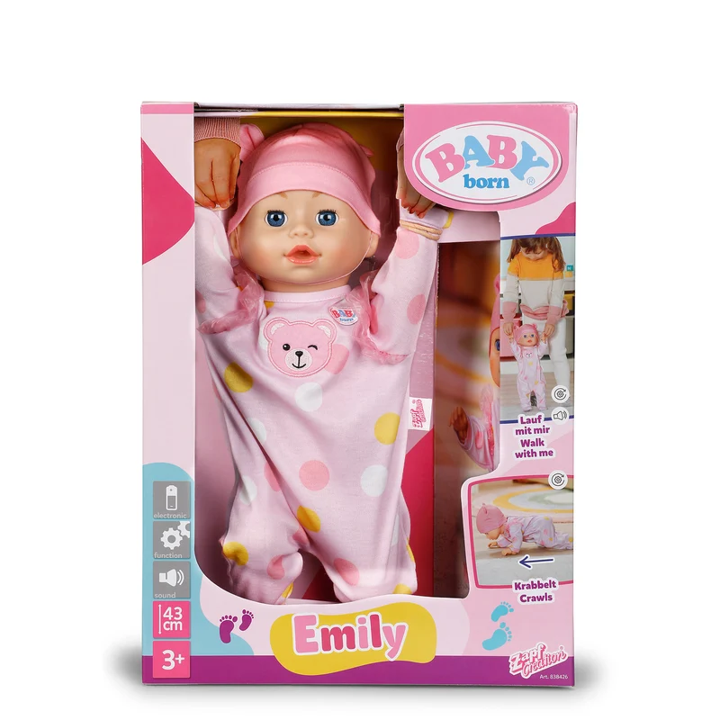 BABY Born Walk With Me 43cm Doll - Emily