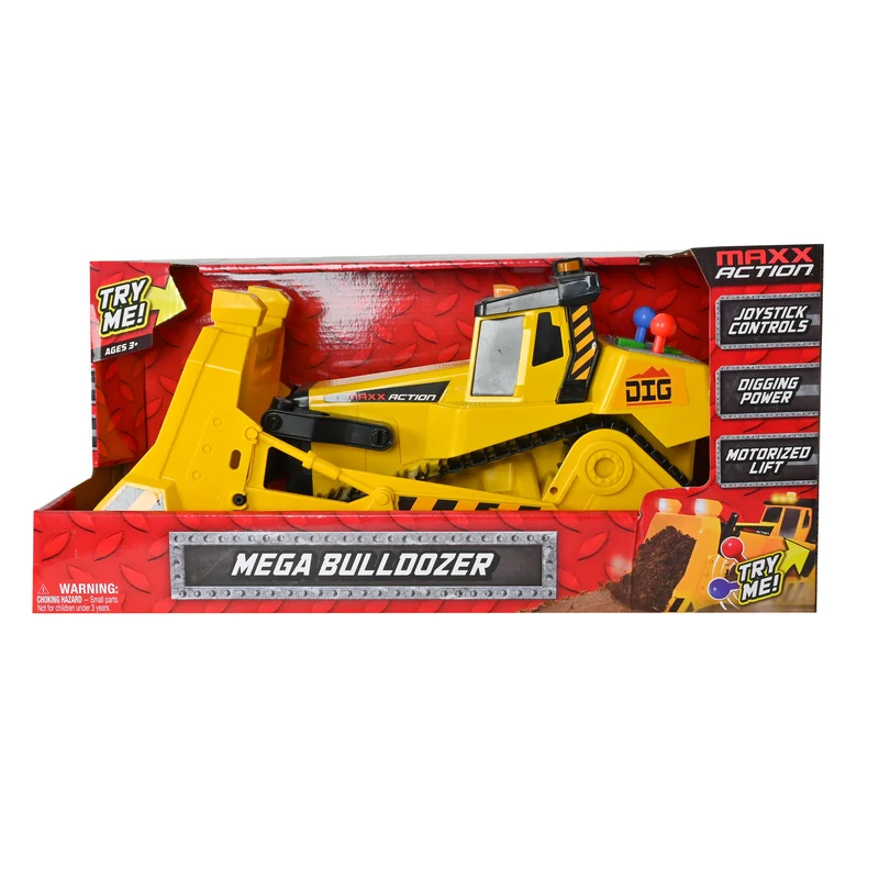 Maxx Action Lights & Sounds 18 Inch Motorized Maxx Power Mega Bulldozer