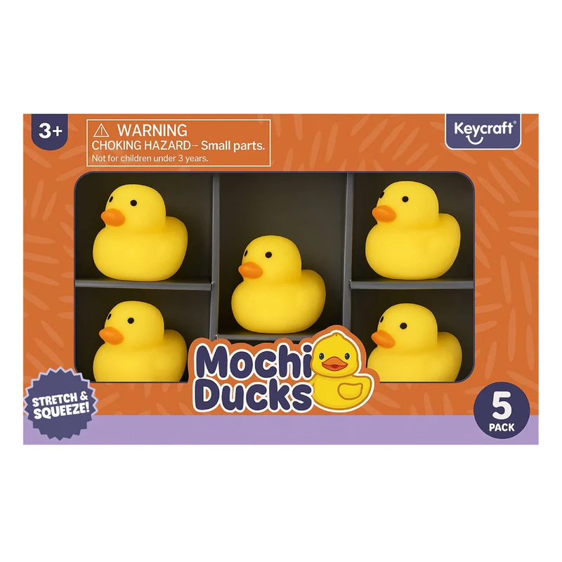 Keycraft Squeezy Mochi Ducks 6 Pack