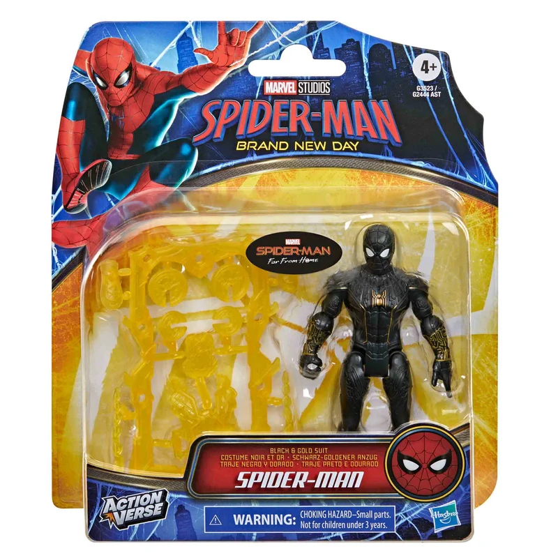Marvel Spider-Man Brand New Day ActionVerse Figure - Black & Gold Suit Spider-Man