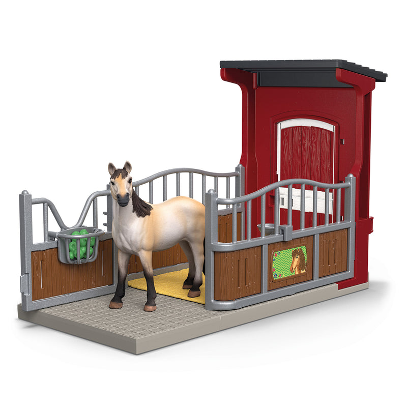 Schleich Farm World Ponybox With Mustang Mare Set