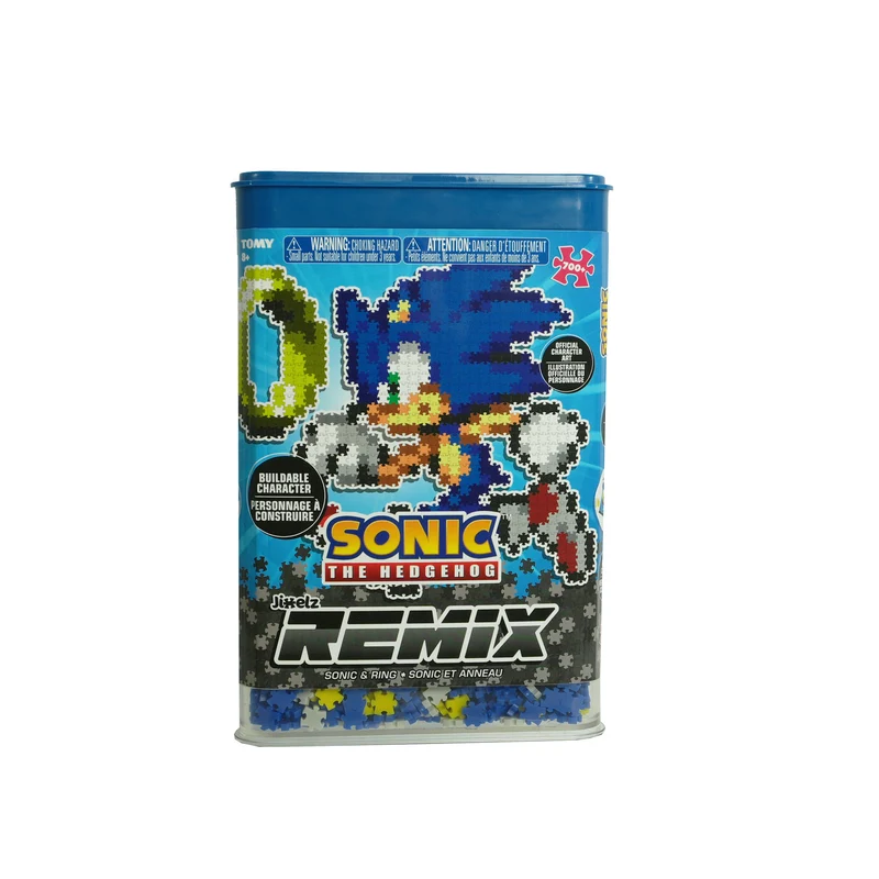 Jixelz Remix Sonic The Hedgehog 750 Piece Puzzle - Sonic Rings