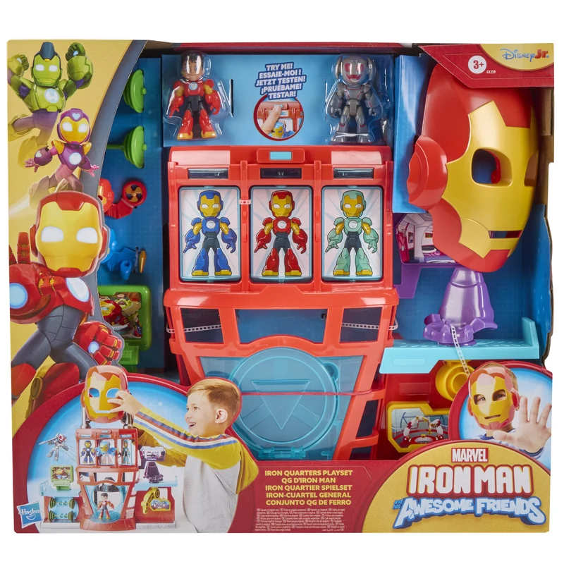 Marvel Iron Man And His Awesome Friends Iron Quarters Playset