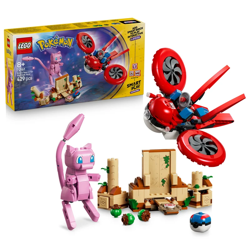 LEGO 72161 Pokémon SMART Play: Drone Search for Mythical Mew
