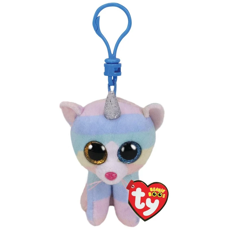 Ty Beanie Boos Clip - Heather Cat With Horn