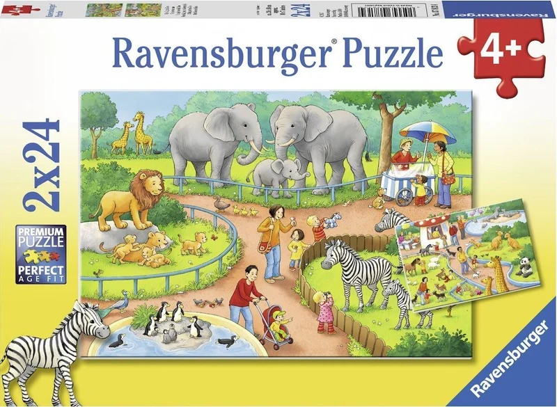 Ravensburger A Day At The Zoo 2x24 Piece
