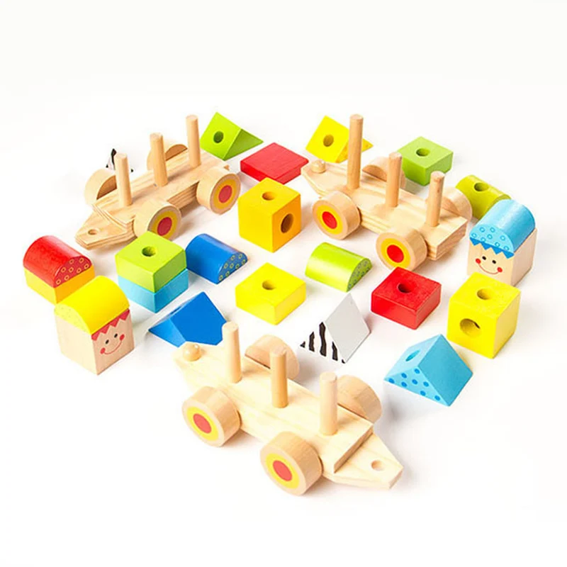 Fat Brain Toys Stacking Train Set