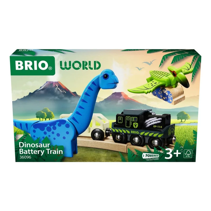 BRIO World Dinosaur Battery Train 5 Piece Set
