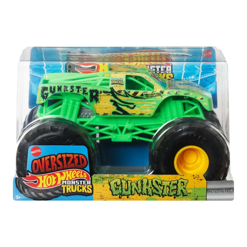 Hot Wheels Oversized Monster Trucks Die-Cast 1:24Die-Cast 1:24 Gunkster