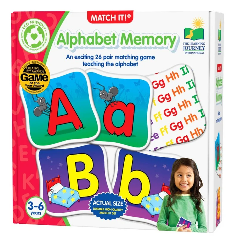 The Learning Journey Match It! Alphabet Memory Puzzle