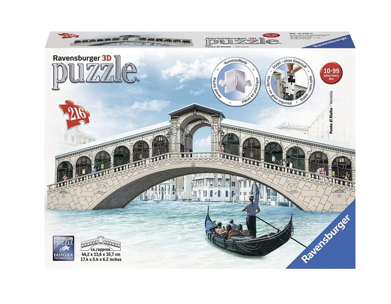 Ravensburger Venice's Rialto Bridge 3D 216 Piece