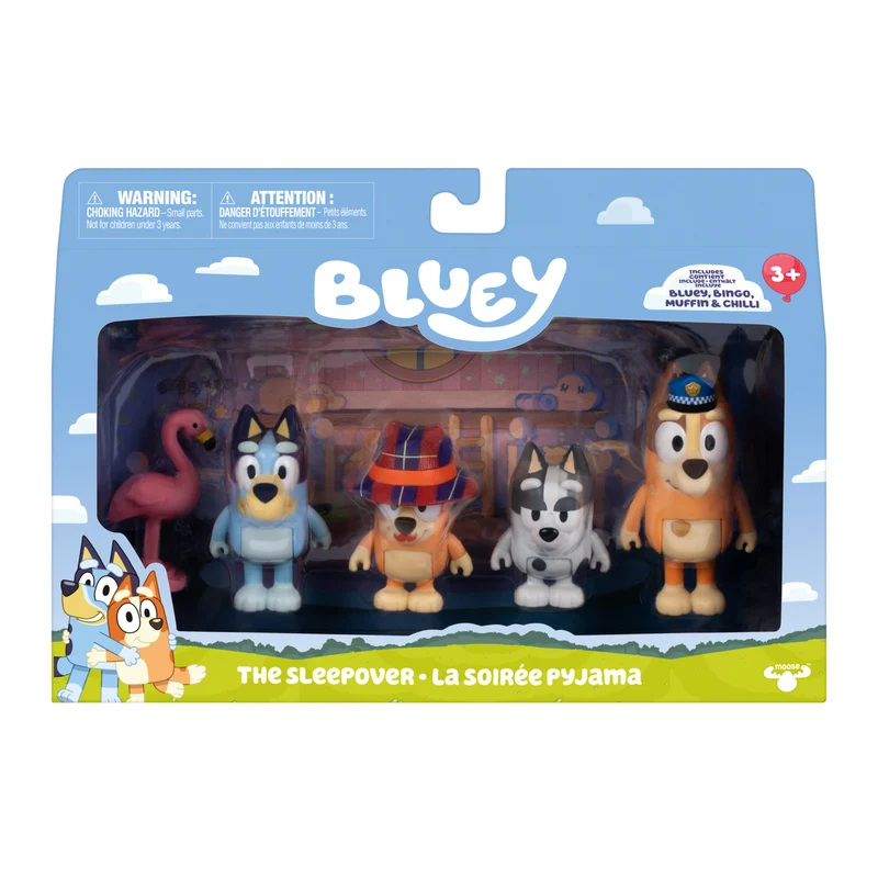 Bluey Series 15 Figure 4 Pack - Sleepover