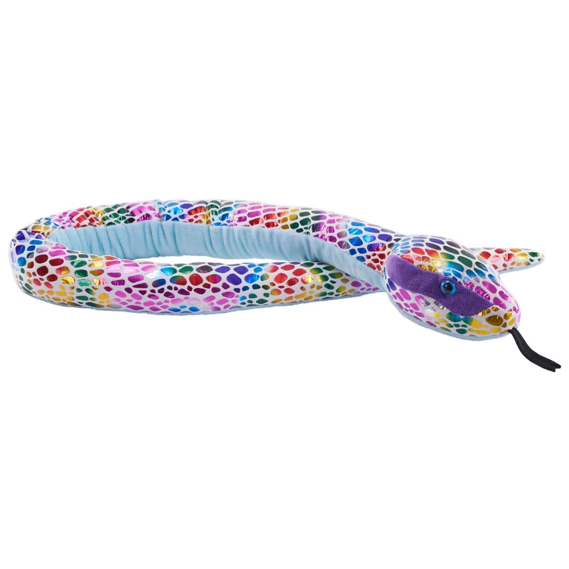Wild Republic Foilkins Dotted Rainbow Snake 54 Inch