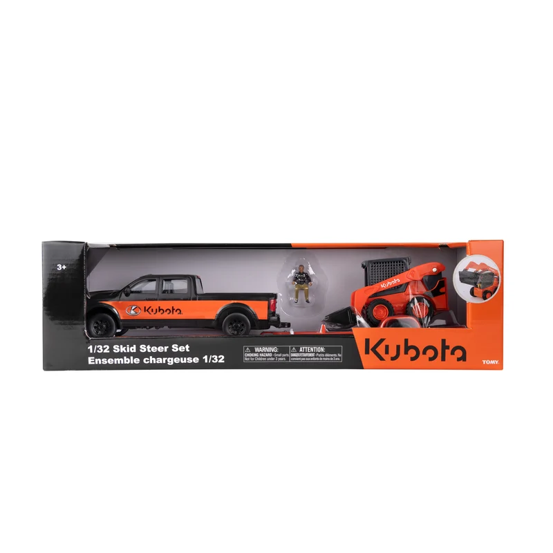 Kubota Die-Cast 1:32 Skid Steer Truck Set