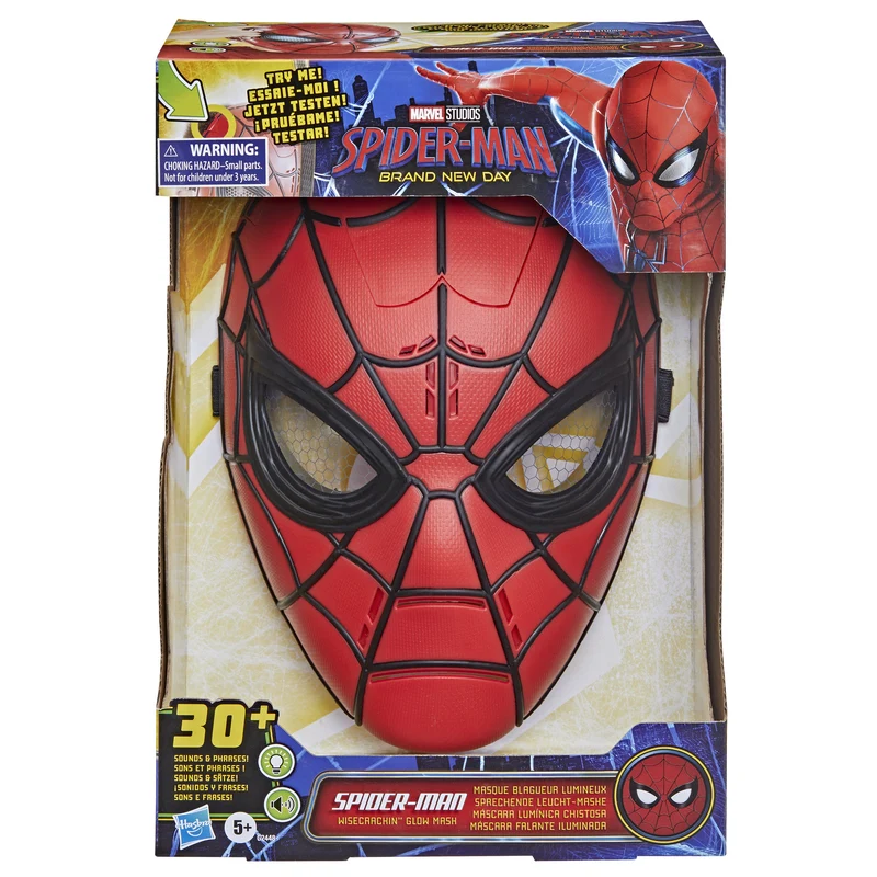 Marvel Spider-Man Brand New Day Mask - Glow Wisecrackin' Spider-Man Mask