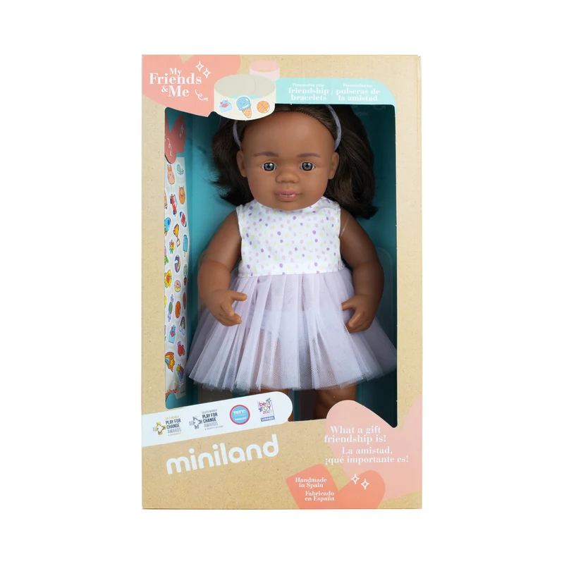 Miniland My Friends & Me 38cm Baby Doll - Aboriginal Girl