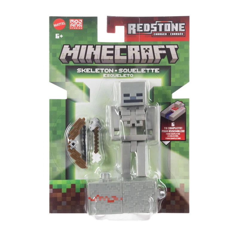 Minecraft Redstone Charged Action Figure - Skeleton