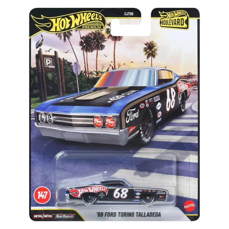 Hot Wheels Premium Boulevard 1:64 Die-Cast 1969 Ford Torino Tallade