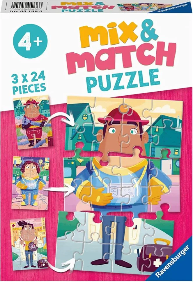 Ravensburger Job Swap Mix & Match Puzzle 3X24 Piece