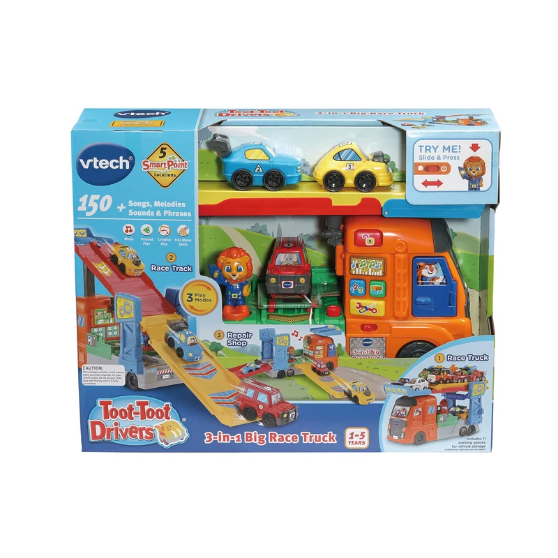 VTech Toot-Toot Drivers 3-IN-1 Big Race Truck