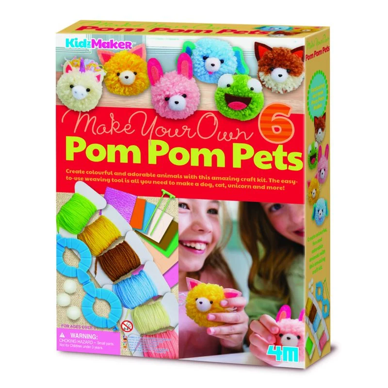 4M KidzMaker Make Your Own Pom Pom Pets