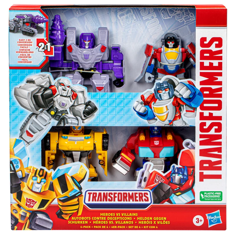 Transformers Heroes Vs Villains 4 Pack