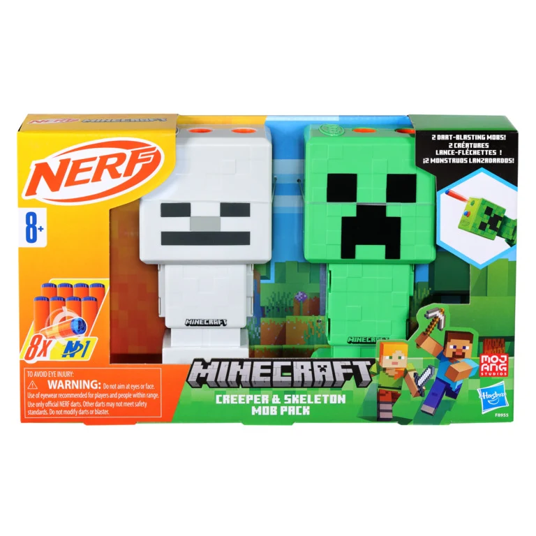 NERF Minecraft Creeper & Skeleton Blaster Pack