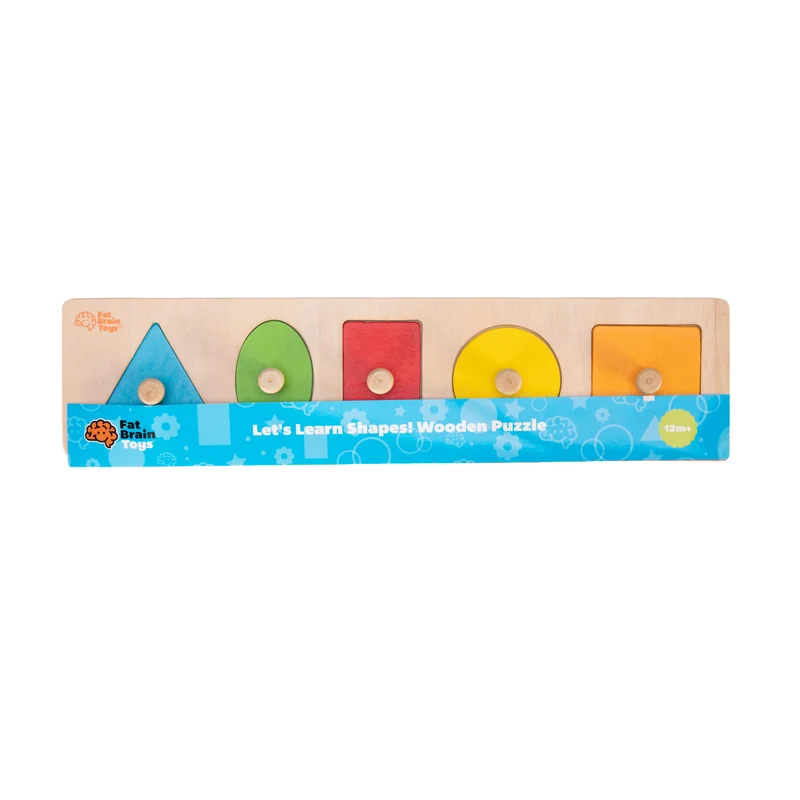 Fat Brain Toys Let's Learn Shapes! Wooden Puzzle