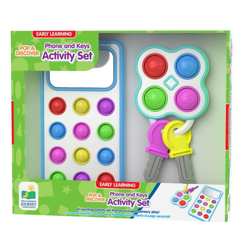 The Learning Journey Pop & Discover Phone & Keys Activity Set