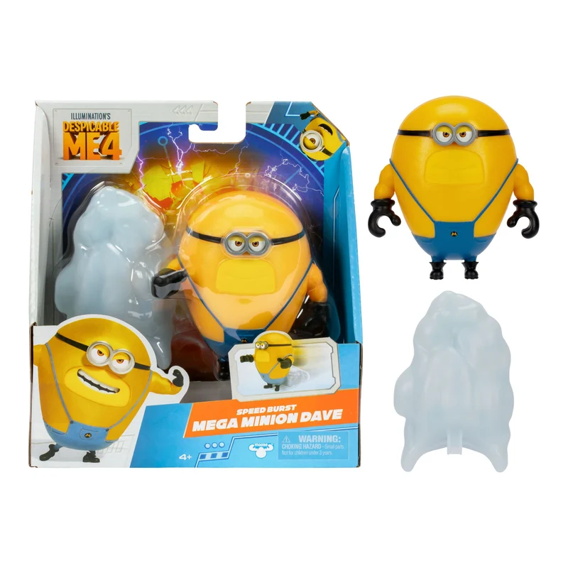 Despicable Me 4 Speed Burst Mega Minion 4 Inch Figure - Dave