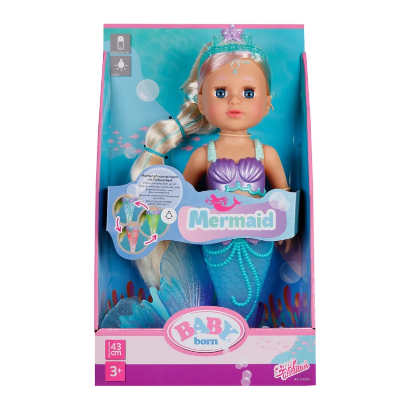 Baby Born 43cm Doll - Mermaid