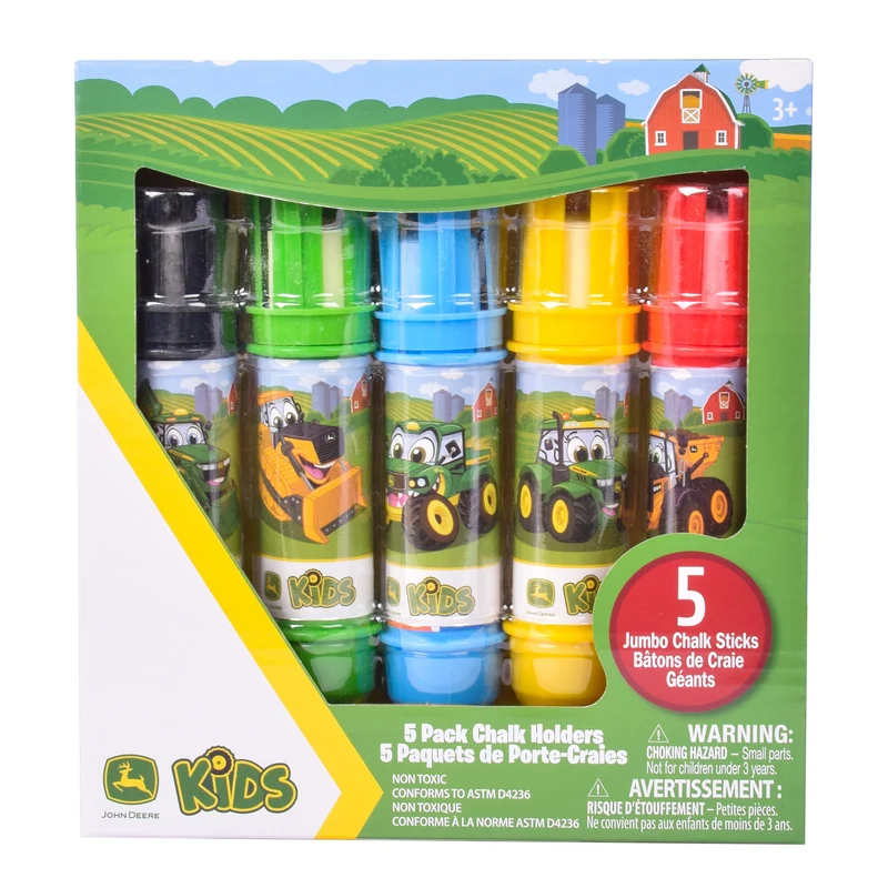 John Deere Chalk Holders With Chalk 5 Pack