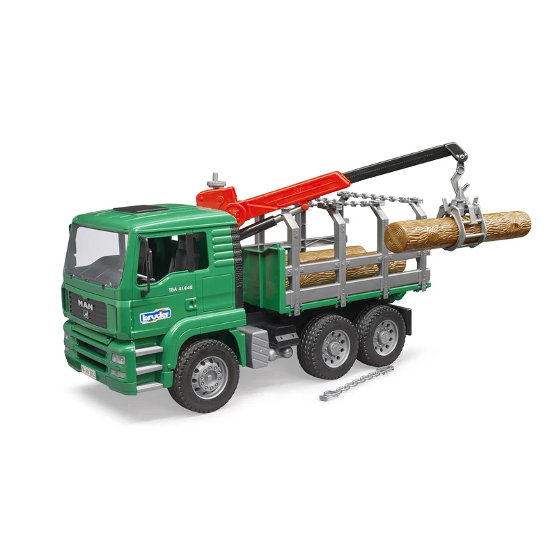 Bruder Man TGA Timber Truck with Loading Crane